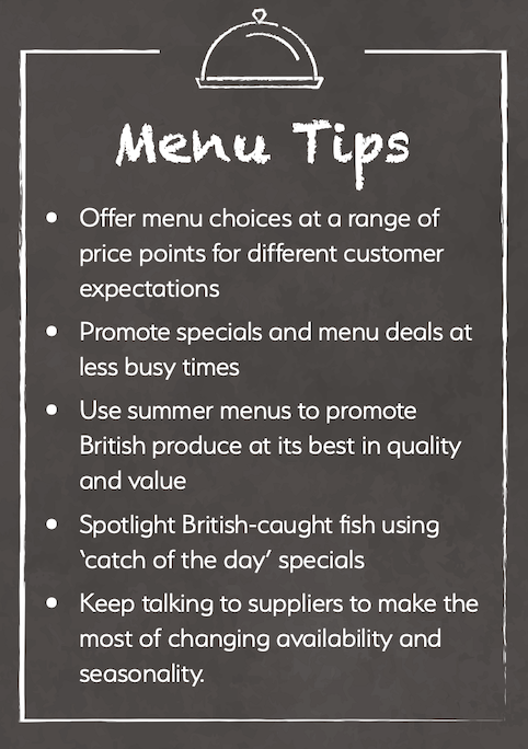 Menu Tips Summer 2026